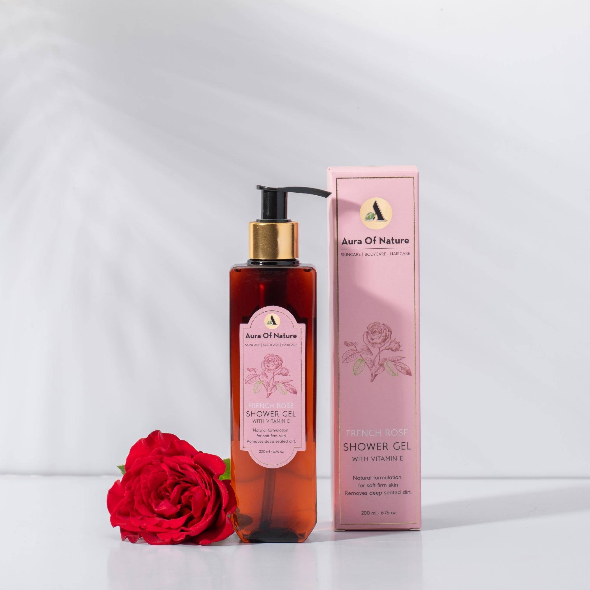 French Rose Shower Gel - Aura Of Nature
